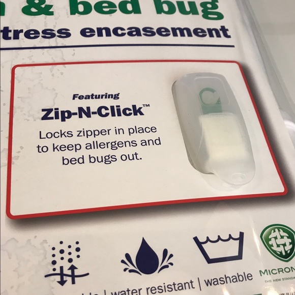 CLEAN REST ALLERGEN TWIN MATTRESS ENCASEMENT NEW - Picture 4 of 6